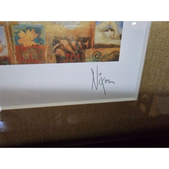 Signed Peter Nixon Print "Venus Anadyomene" Matted Framed 12.5in x 15.5 in - Picture 4 of 11